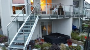 verzinkte Stahltreppe