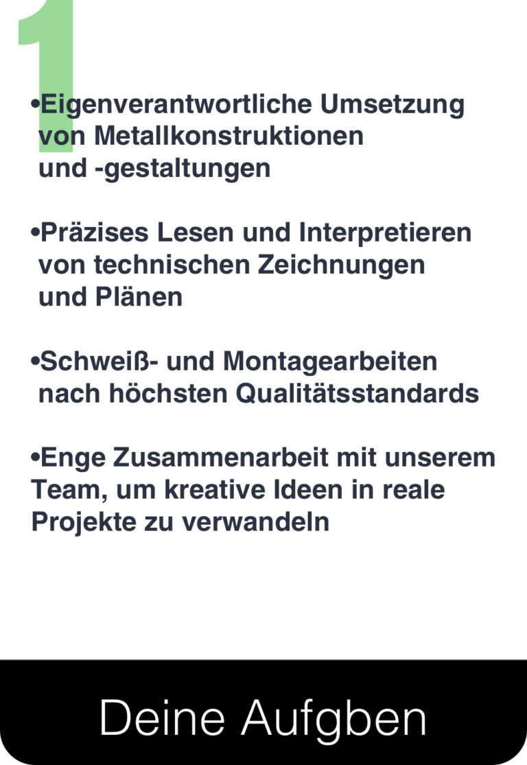 Aufgaben Bewerbung Reiners Metall