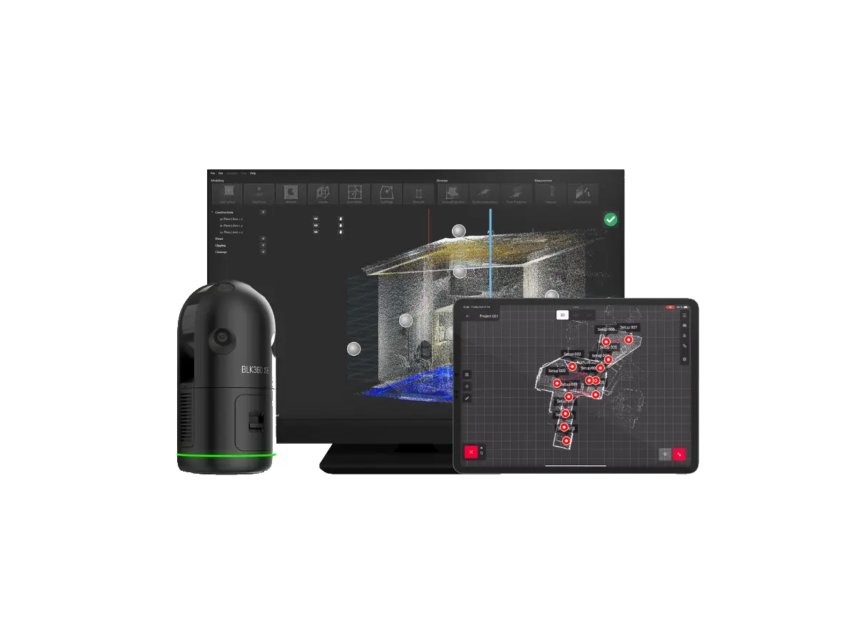 Leica 3D-Laserscanner für das digitale Aufmaß vor Ort